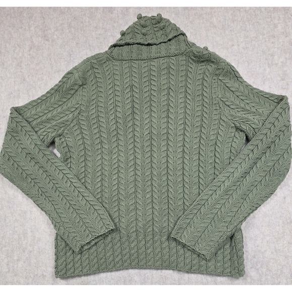 TapeMeasure Anthropology Olive Green 3D Textured Knit Sweater – Size M Unique - Picture 4 of 11